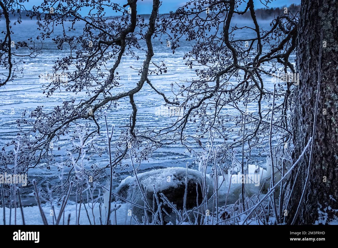 Landschaftsbilder aus der Stadt Ludvika in Schweden Stockfoto