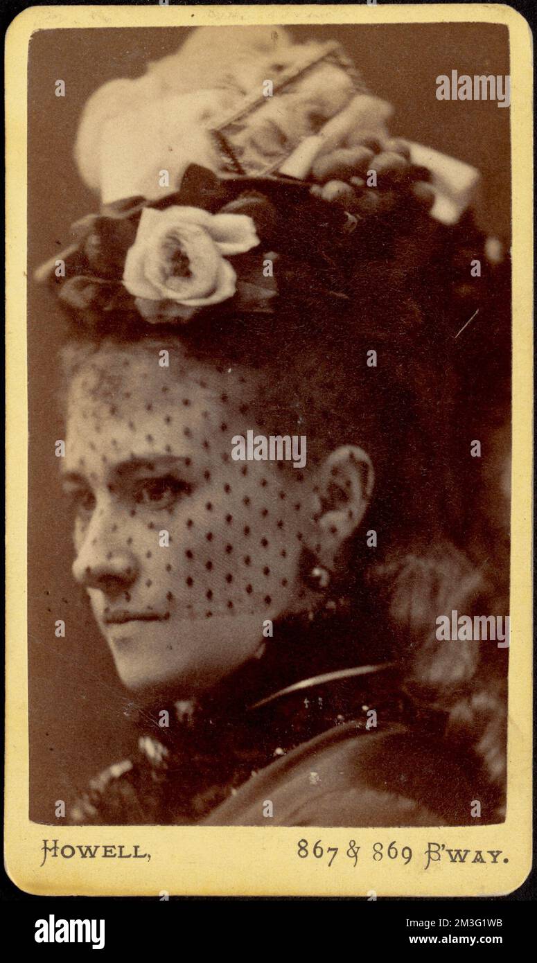 Markham, Schauspielerinnen, Markham, Pauline, 1847-1919, Carte de Visite Kollektion Stockfoto