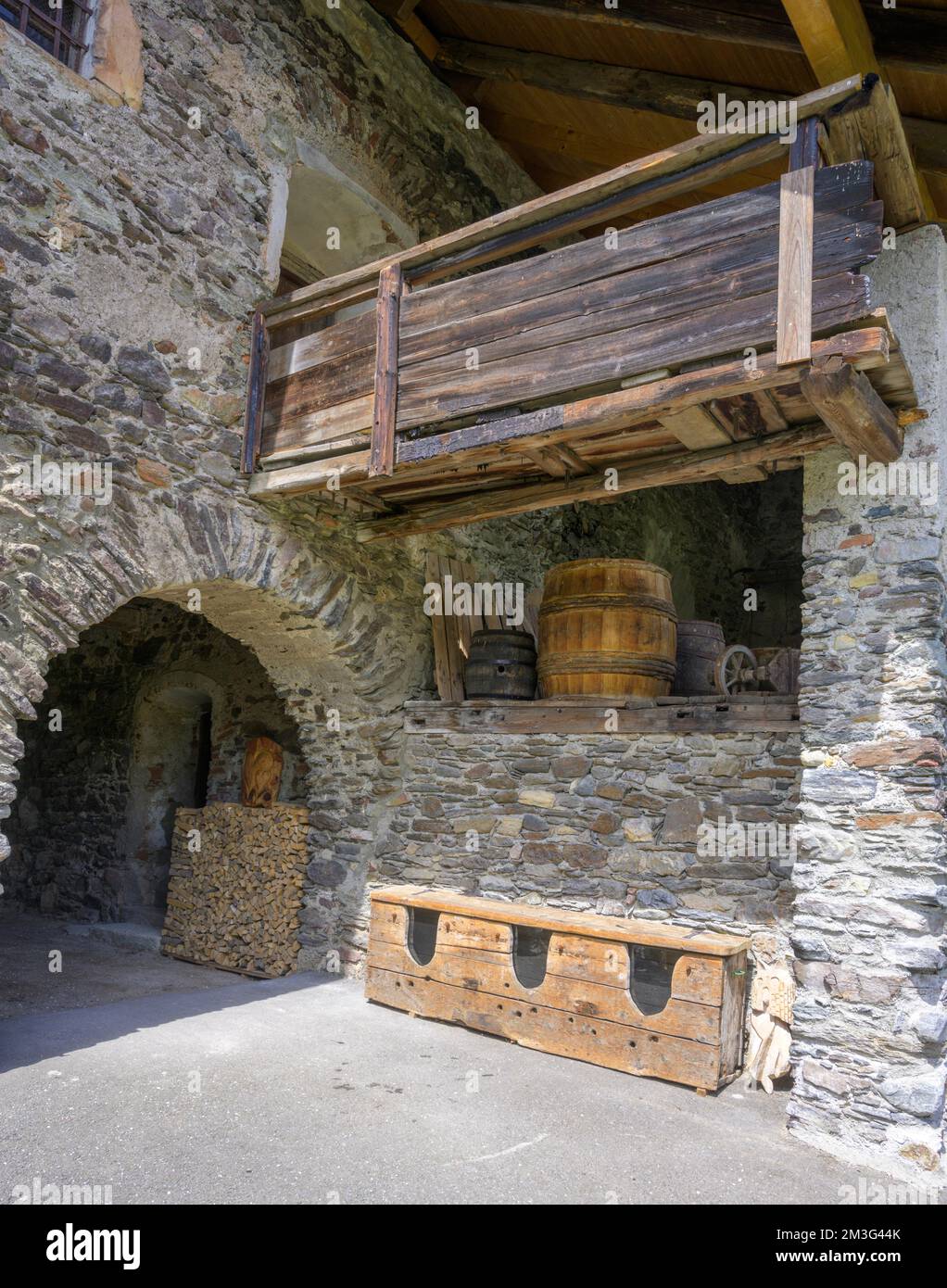 Ehemaliger Freisinger Amtshaus aus aus dem Jahr 1335, Oberwoelz, Steiermark, Österreich Stockfoto