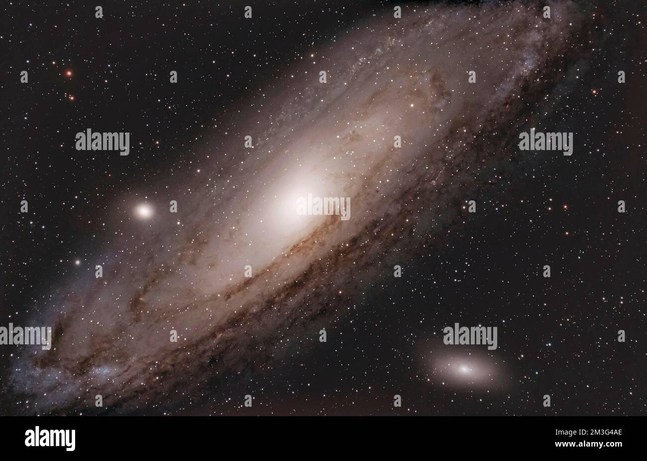 Deep Sky, Andromeda Galaxy M31 in der Konstellation Andromeda Stockfoto