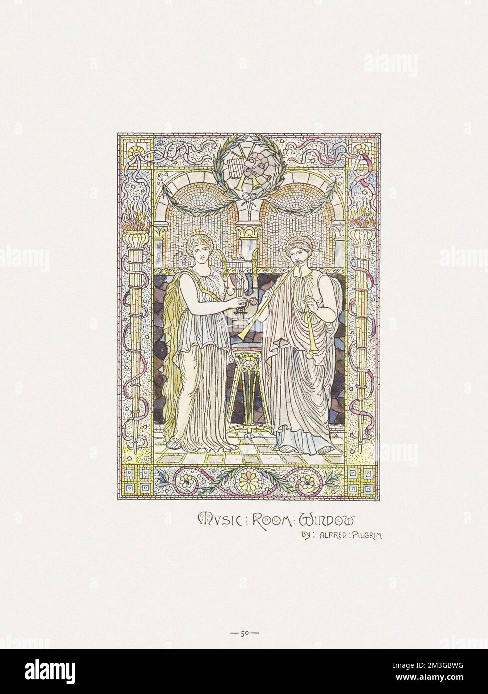 Fenster Im Musikzimmer Stockfoto