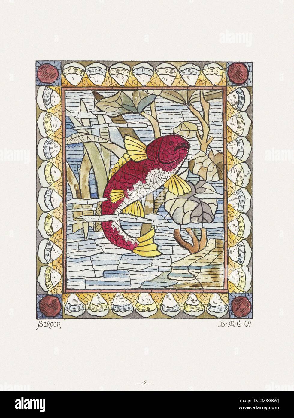 Bibliotheksfenster Stockfoto