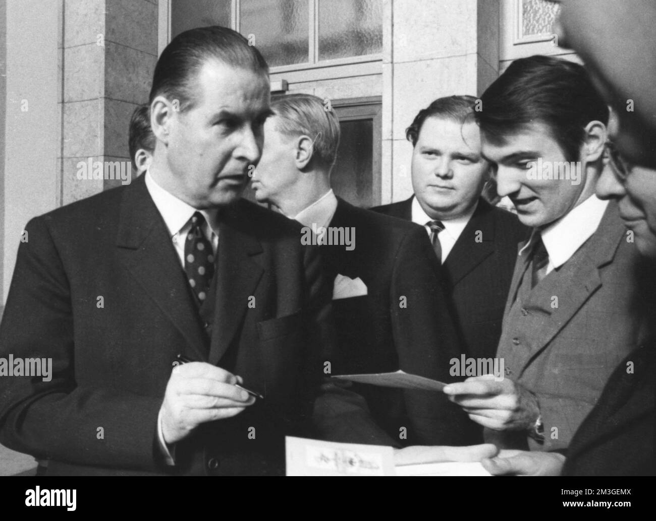 Die Bundesversammlung wählte den neuen Bundespräsidenten Gustav Heinemann) im dritten Wahlgang am 5. 3. 1969 in Berlin war der CDU-Kandidat Stockfoto