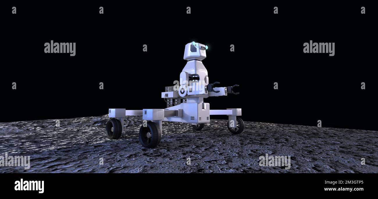 Roboter für die Weltraumforschung Stockfoto
