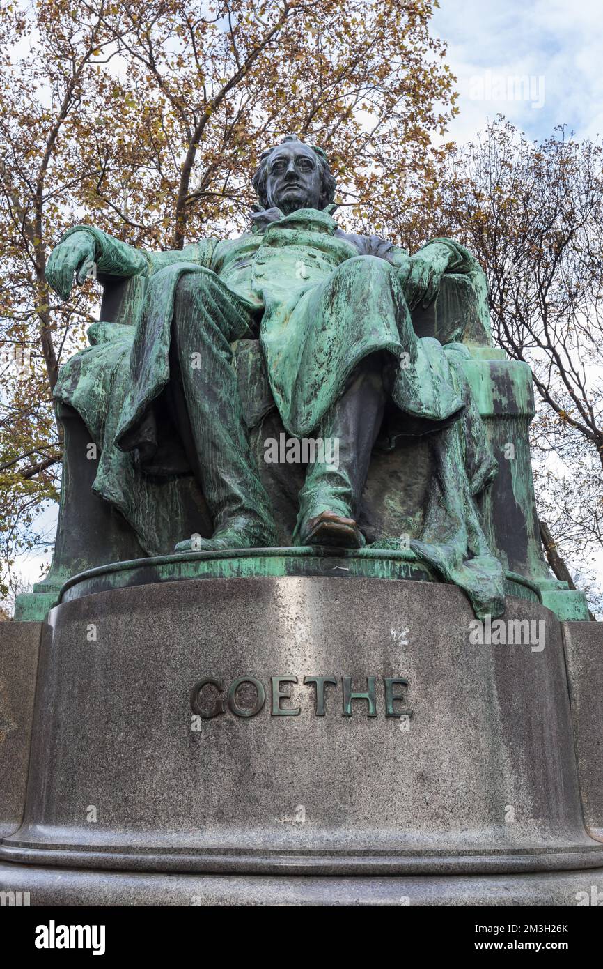Johann Wolfgang von Goethe-Denkmal in Wien, Österreich Stockfoto
