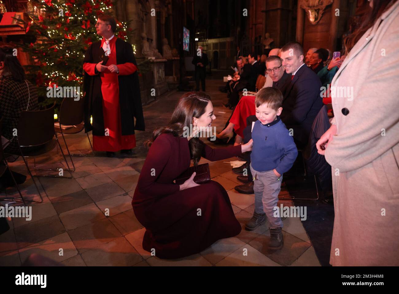 Die Prinzessin von Wales während des "Together at Christmas" Carol Service in Westminster Abbey in London. Foto: Donnerstag, 15. Dezember 2022. Stockfoto