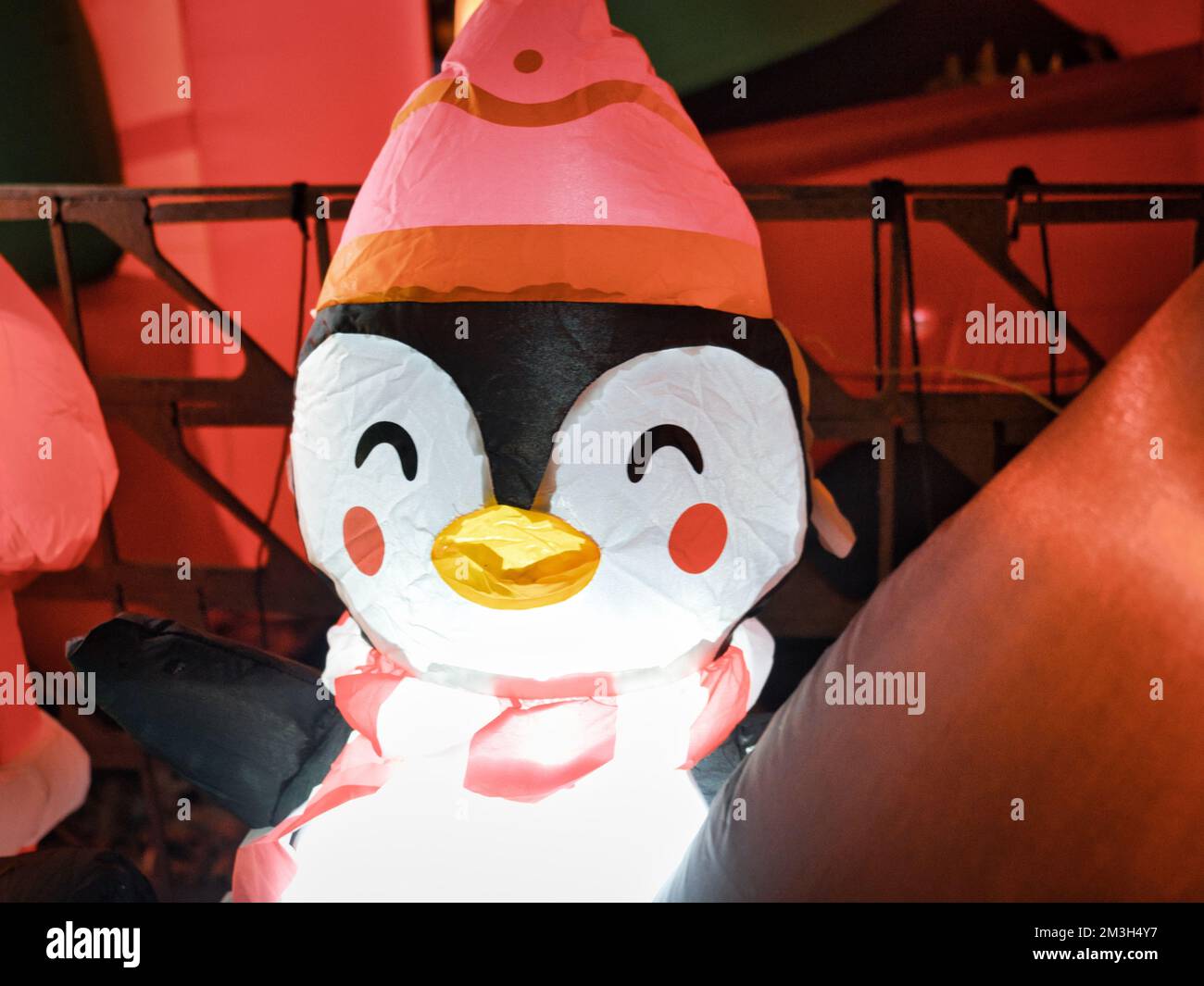 Letztes Jahr für Paulies Pinguin-Spielplatz-Leukämie und Lymphom-Spendenaktion Stockfoto