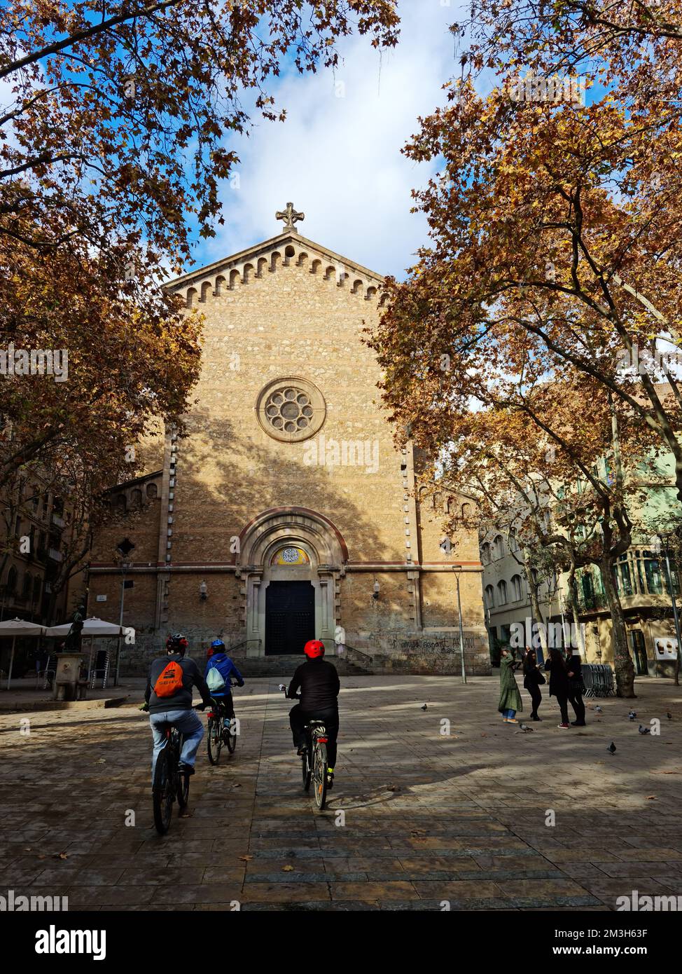 Plaça De La Virreina. Gracia Viertel, Barcelona, Katalonien, Spanien. Stockfoto