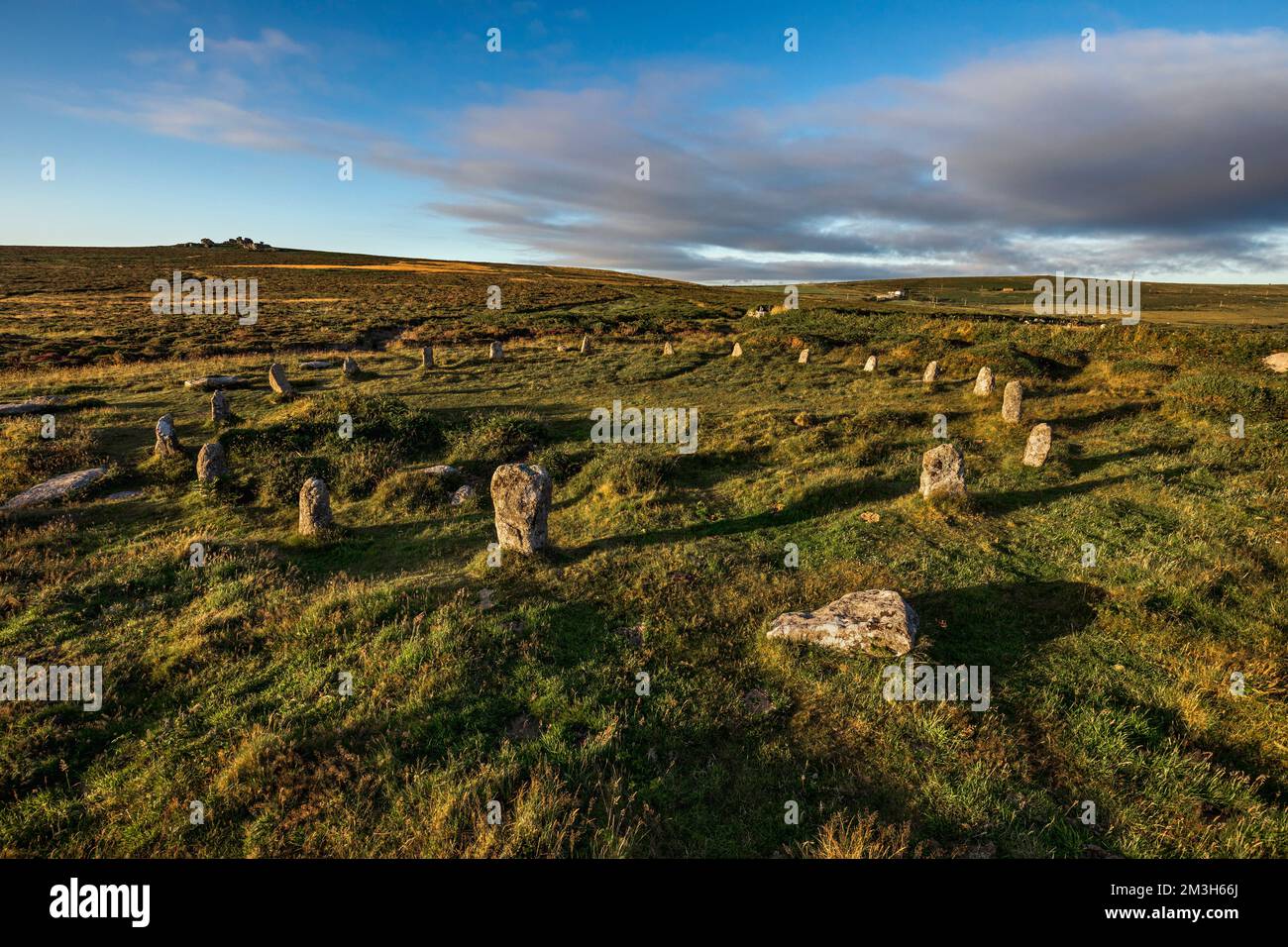 Tregeseal Stone Circle; Cornwall; UK Stockfoto