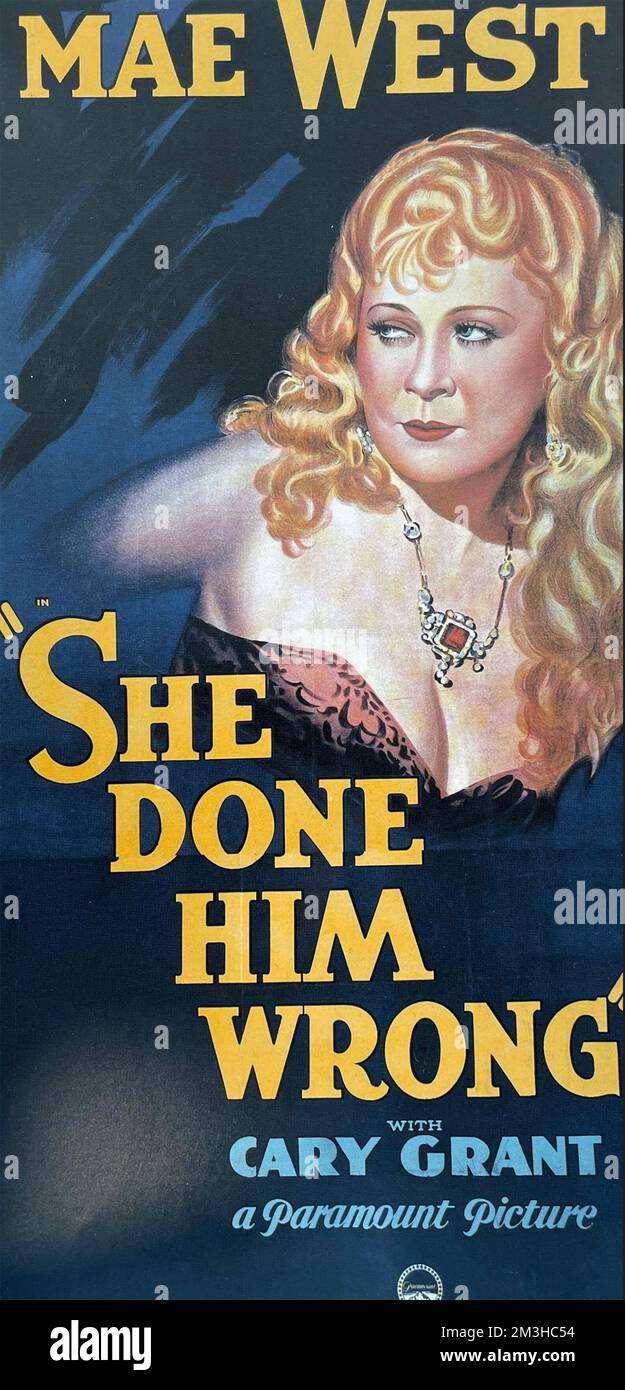 Sie getan ihm FALSCH 1933 Paramount Pictures Film mit Mae West Stockfoto
