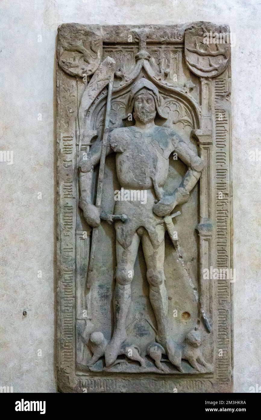 Skulpturen im Kloster Eberbach in Deutschland Stockfoto