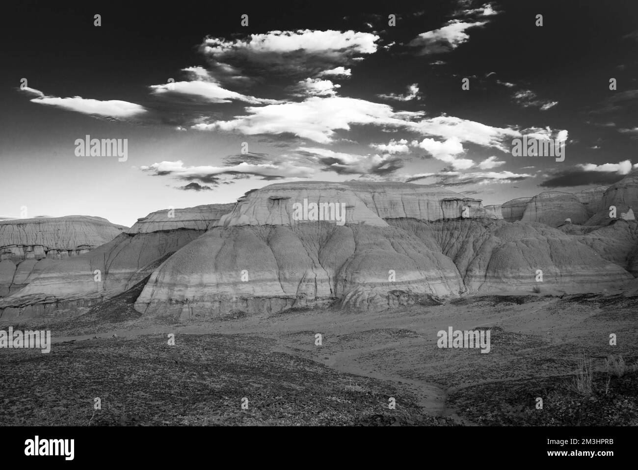 Foto aus der Ah-Shi-SLE-Pah Wilderness, einer abgelegenen Gegend im Zentrum von New Mexico, USA. Stockfoto