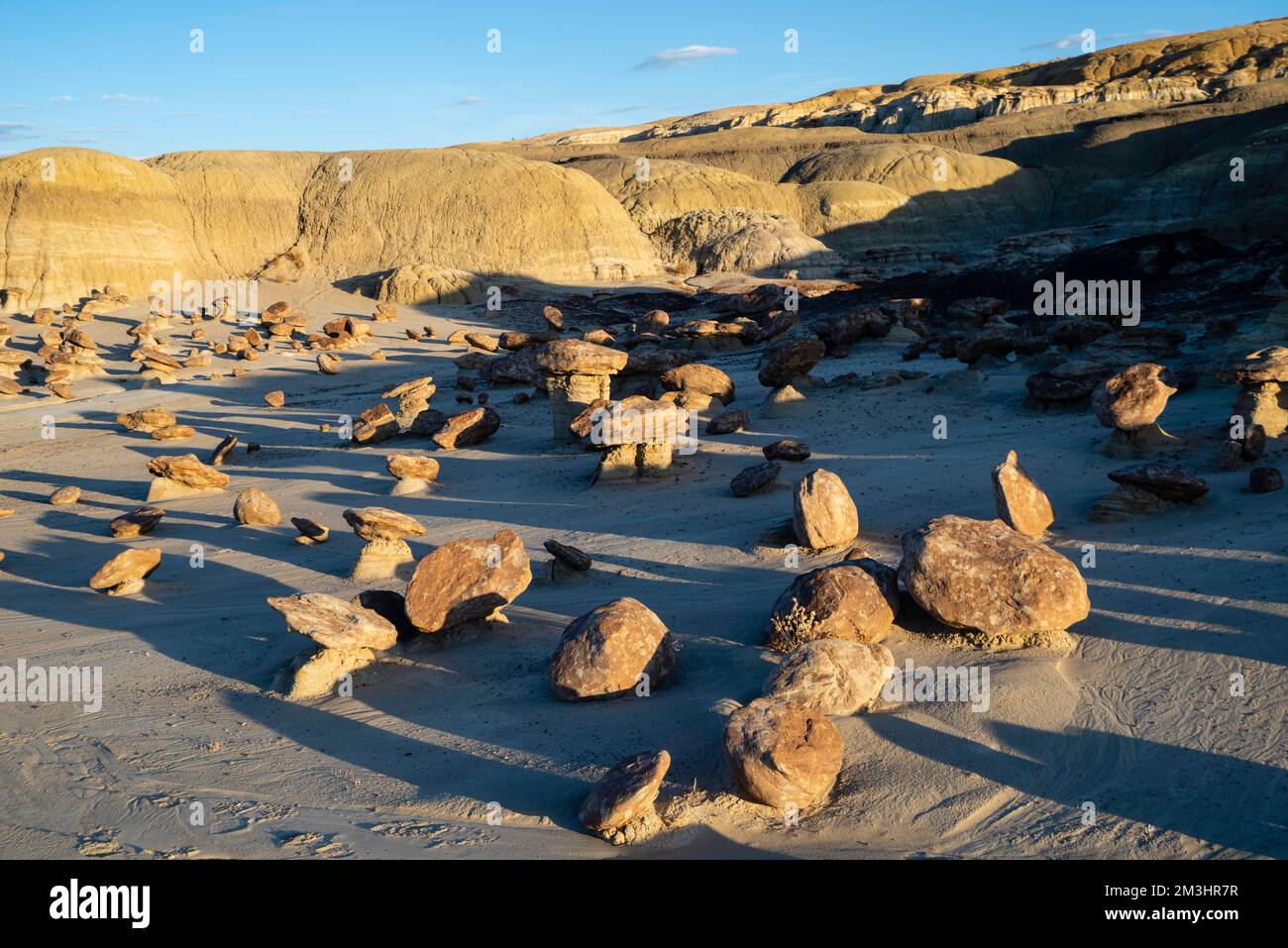 Foto aus der Ah-Shi-SLE-Pah Wilderness, einer abgelegenen Gegend im Zentrum von New Mexico, USA. Stockfoto