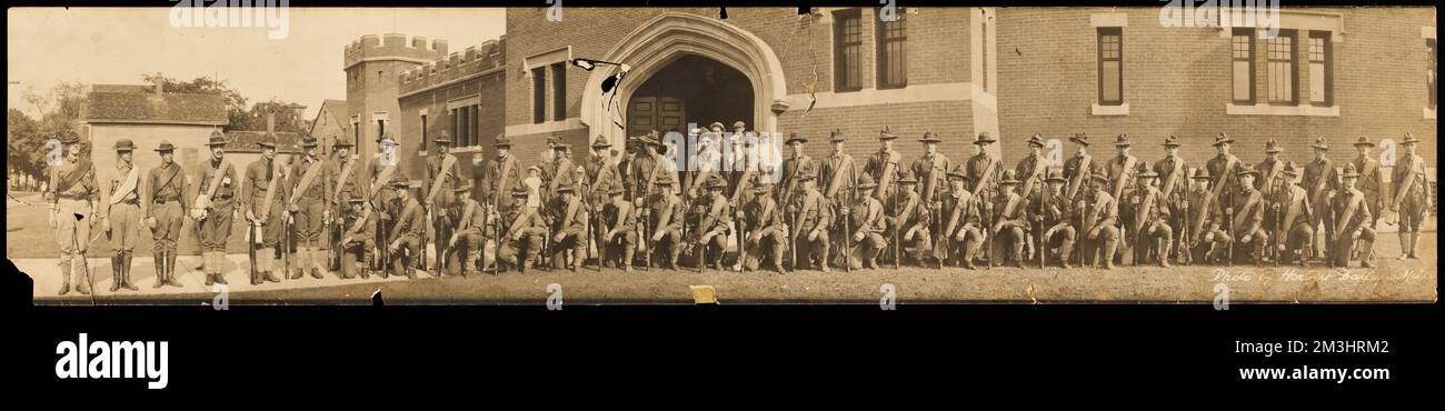 Nationalgarde von Malden, Militärpersonal, Militäreinrichtungen. Lawrence Stockfoto