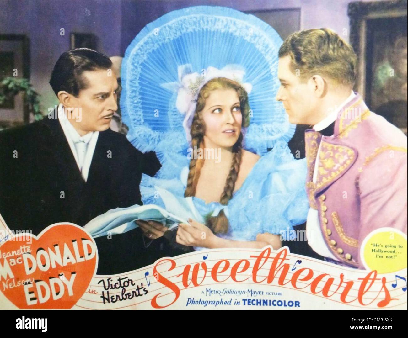 SWEETHEARTS 1938 MGM Musical mit Jeanette MacDonald und Nelson Eddy (rechts) Stockfoto