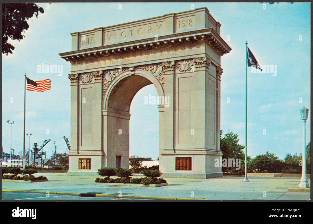Newport News, Virginia, 1917 - Victory - 1918 , Denkmäler und Gedenkstätten, Tichnor Brothers Collection, Postkarten der Vereinigten Staaten Stockfoto