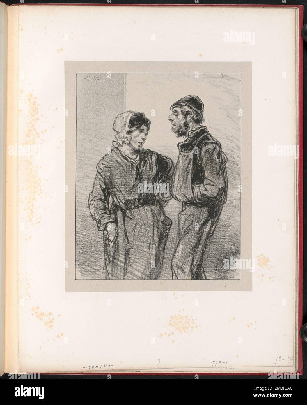 Louison, ce qu'est à toi est à moi... et j'ai soif ,. Paul Gavarni (1804-1866). Lithografien und andere Arbeiten Stockfoto Louison, ce qu'est à toi est à moi... et j'ai soif ,. Paul Gavarni (1804-1866). Lithografien und andere Arbeiten Stockfoto