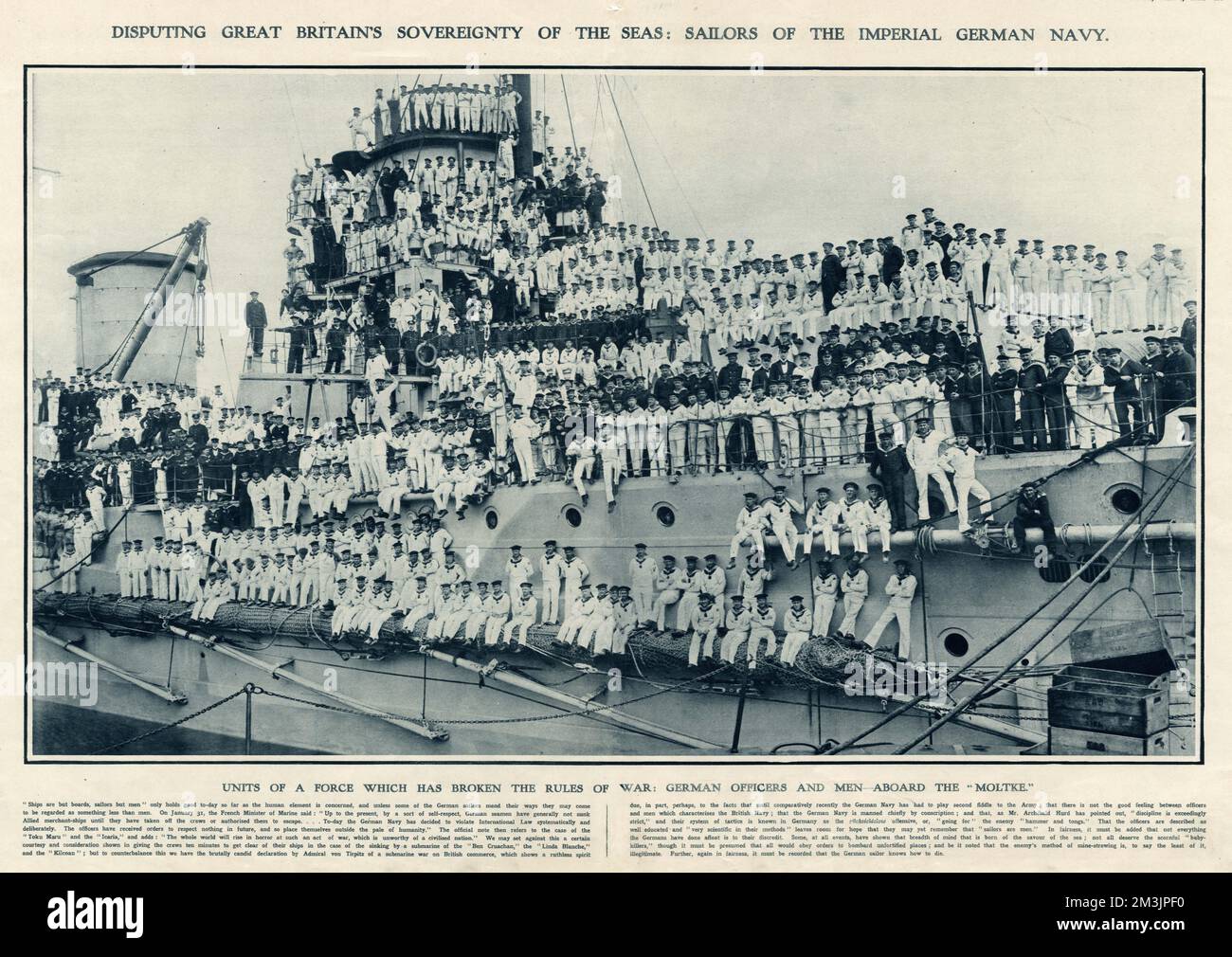 Die Kaiserliche Deutsche Marine Stockfoto