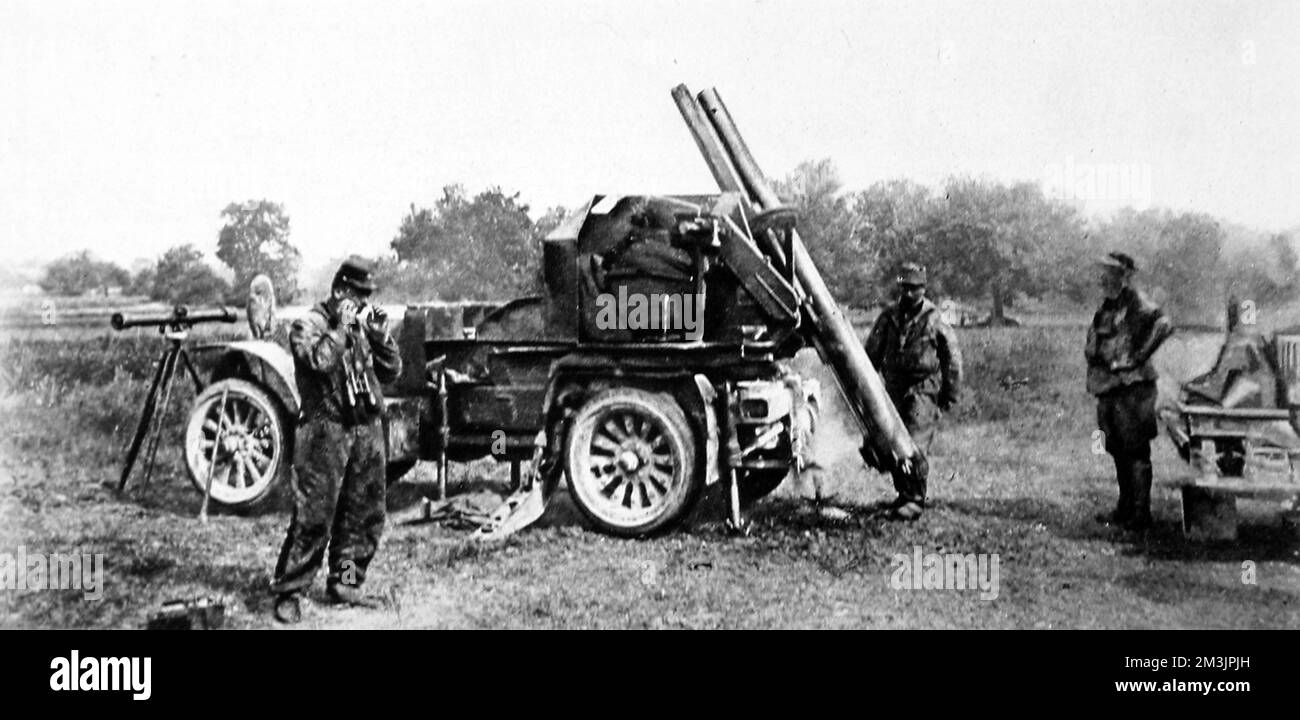 Ein französisches Motorgewehr Stockfoto