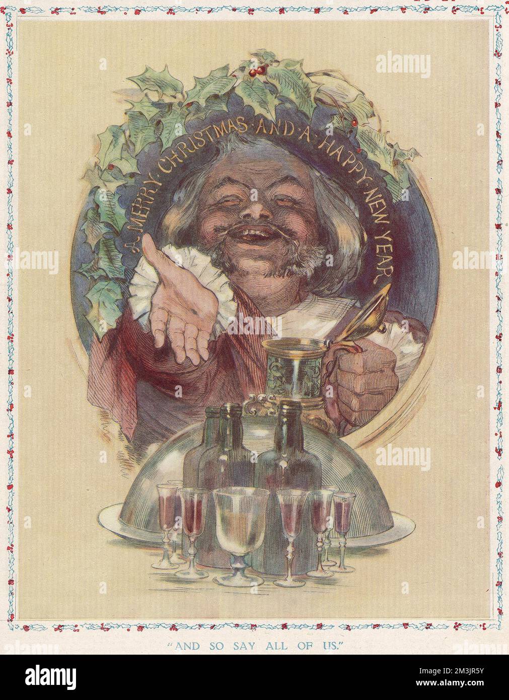 Festliche Titelseite ILN Christmas Number 1947 Stockfoto