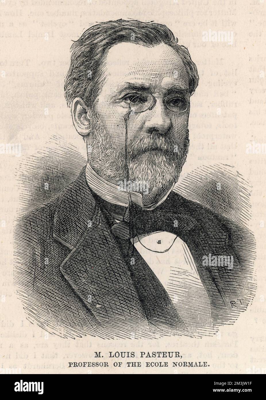 Louis Pasteur (1822 - 1895), Chemie unter Delafosse studiert. Er entdeckte die Natur der Gärung und forschte weiter seine Theorie über Krankheitserreger. Er zeigte, dass die Impfung von Rindern mit Milzbrandstämmen sie vor Infektionen durch nachfolgende Impfungen schützte. Er hat diese Theorie bei der Behandlung gegen Tollwut benutzt. Stockfoto