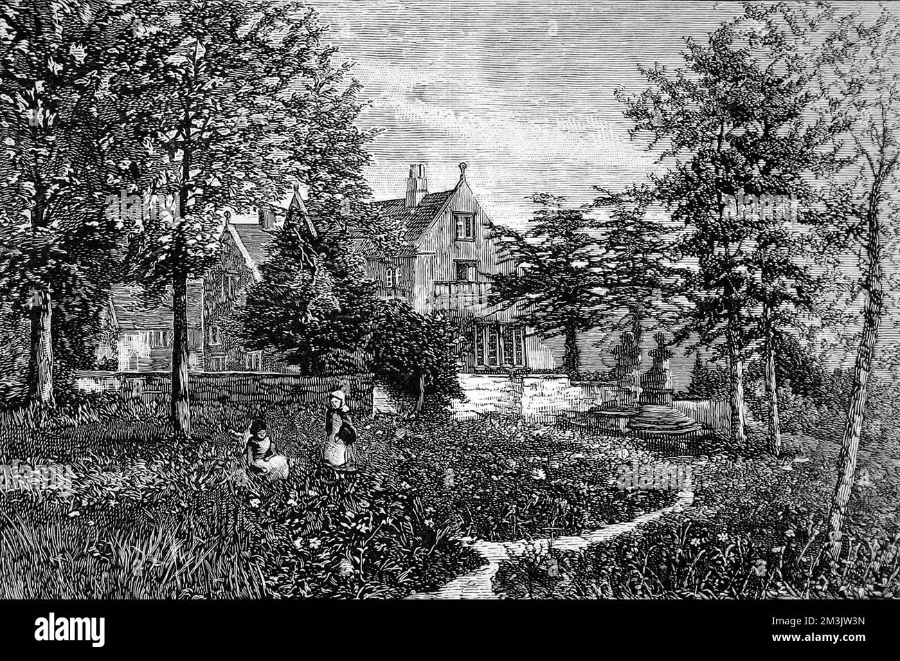 Lea Hurst, Heimstadion der Florence Nightingale. Stockfoto