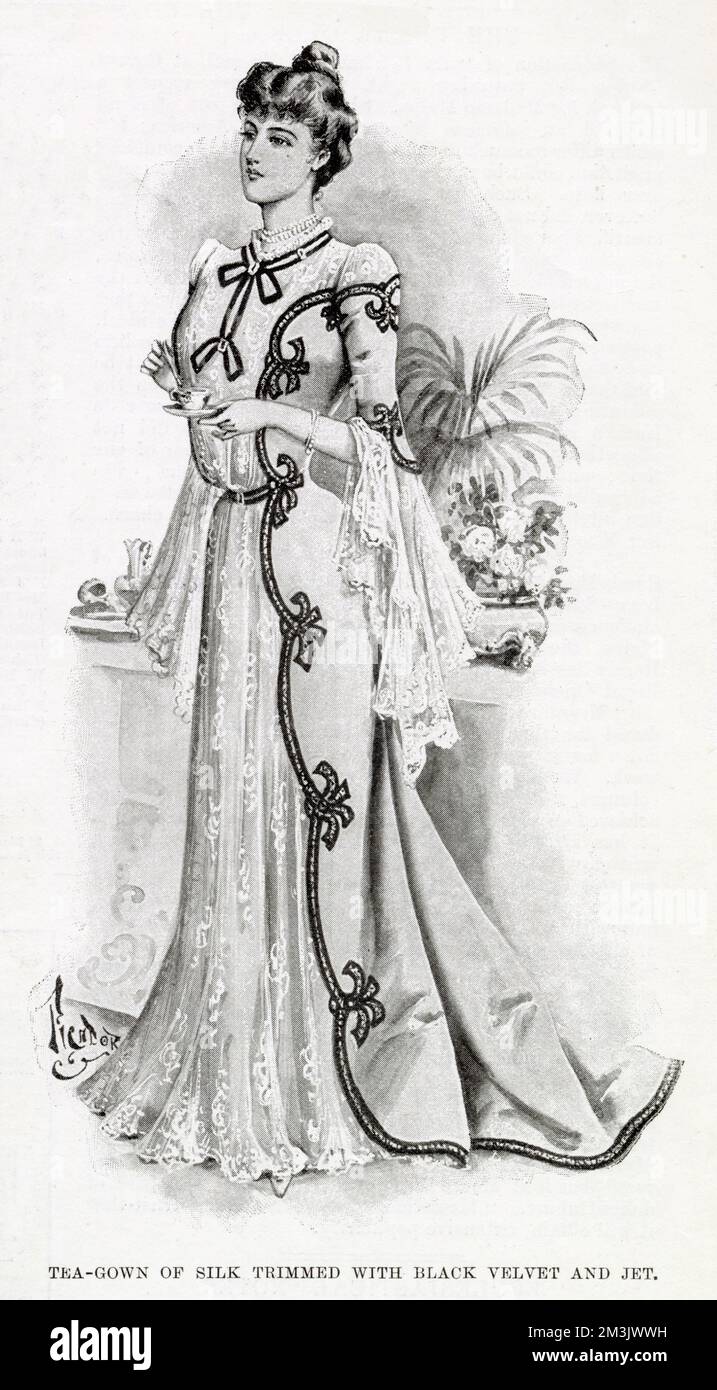 Damen Teekleid Fashion 1899 Stockfoto