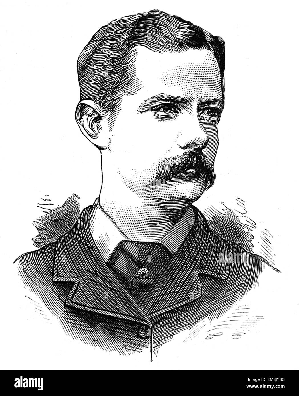 Die Zulu-Kriege. Porträts von Beamten. Stockfoto