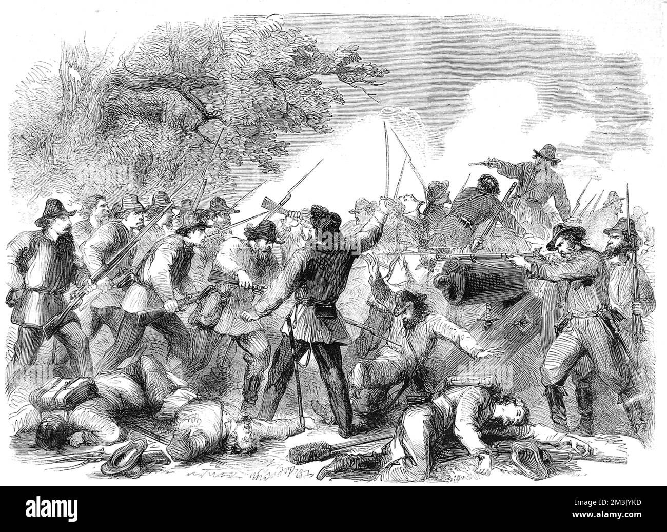 Amerikanischer Bürgerkrieg: Colonel Fitch und der 46. Indiana Volun Stockfoto