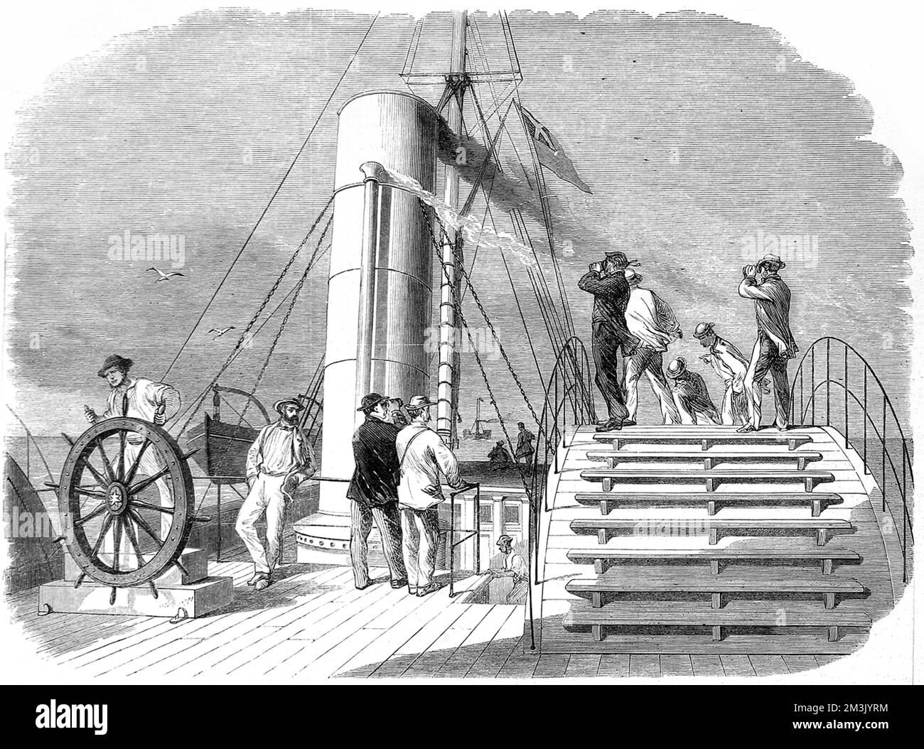 Der Blockadeläufer Lillian; amerikanischer Bürgerkrieg 1864 Stockfoto