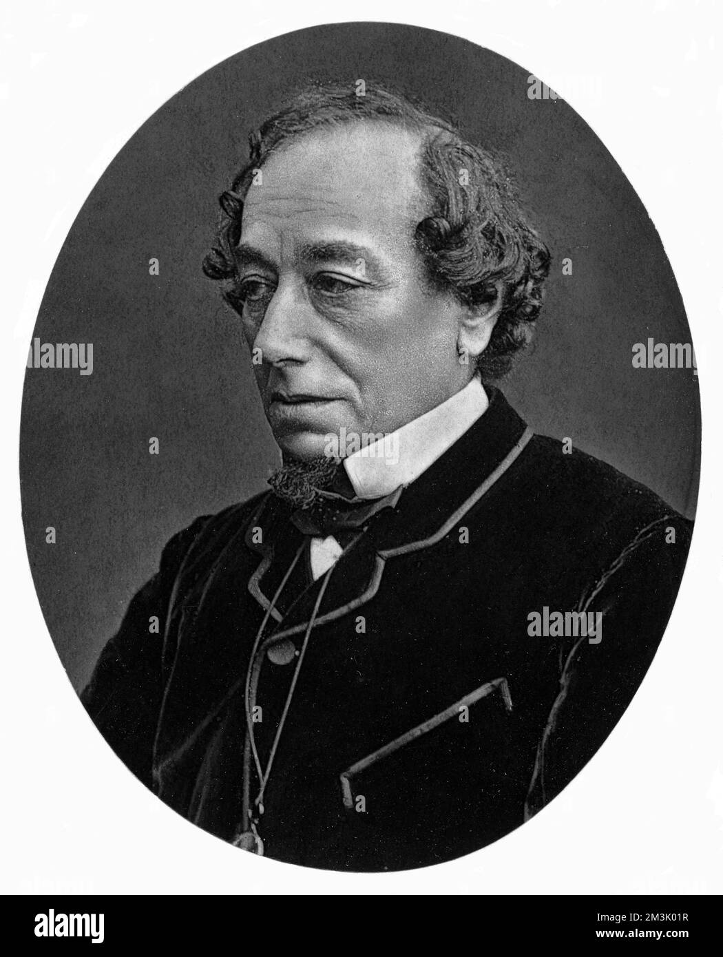Benjamin Disraeli, 1. Earl of Beaconsfield (1804-1881), englischer Staatsmann und Schriftsteller. Stockfoto