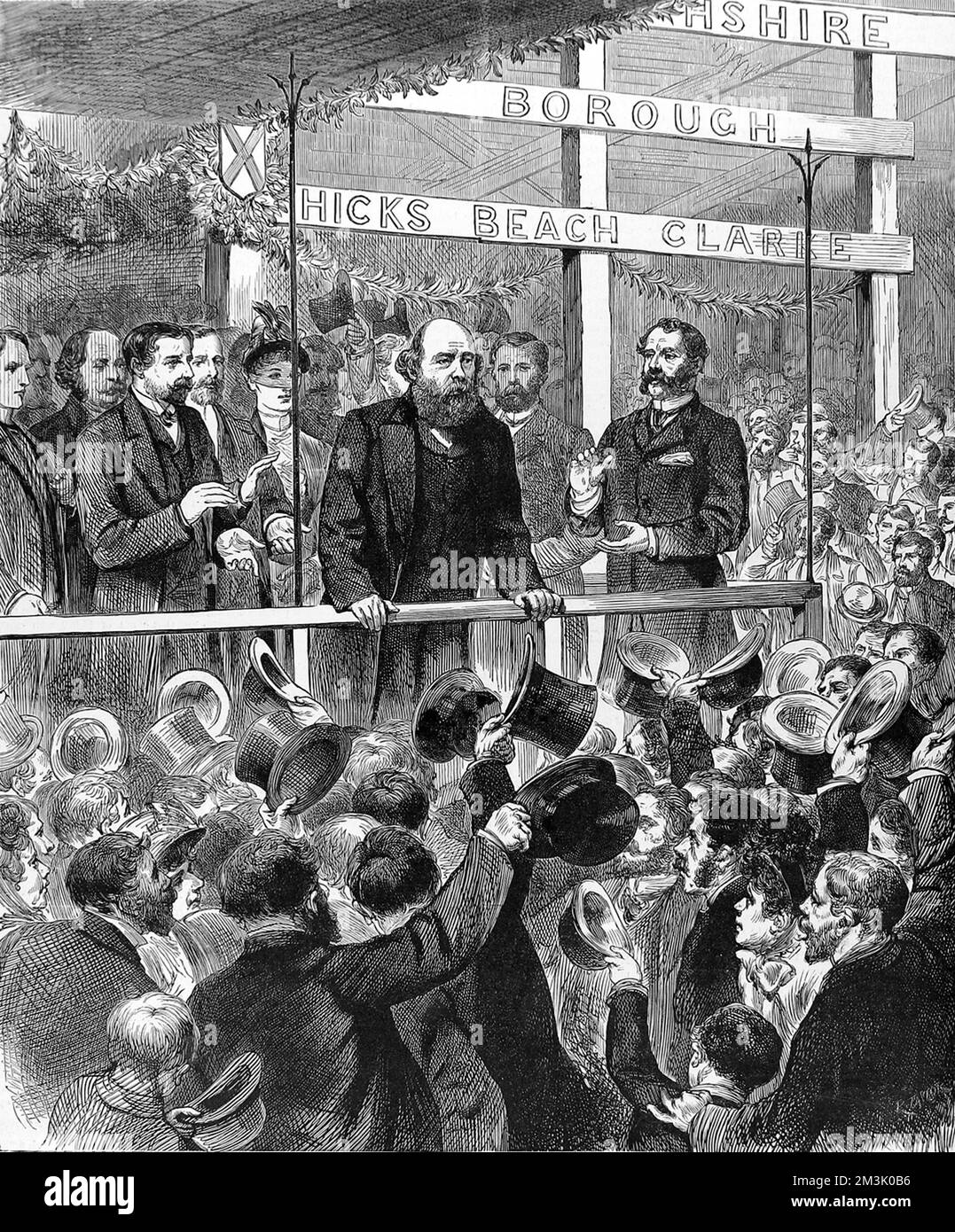 Der Marquis von Salisbury spricht an die Konservative Associa Stockfoto