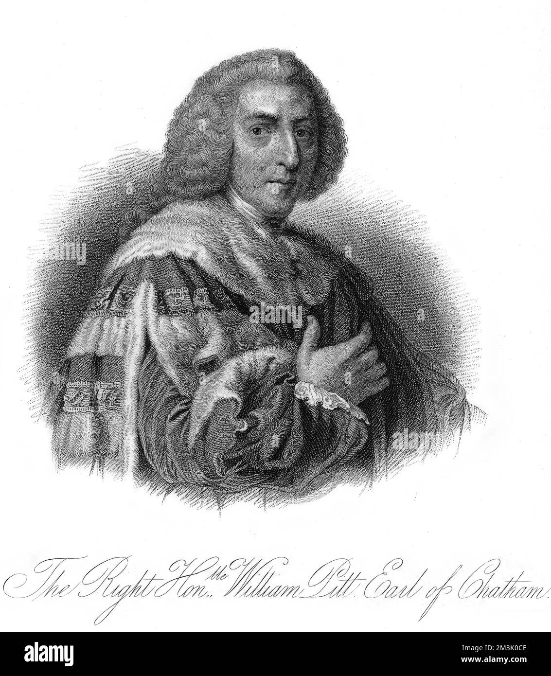William Pitt, 1. Earl of Chatham (1708–1778). Stockfoto