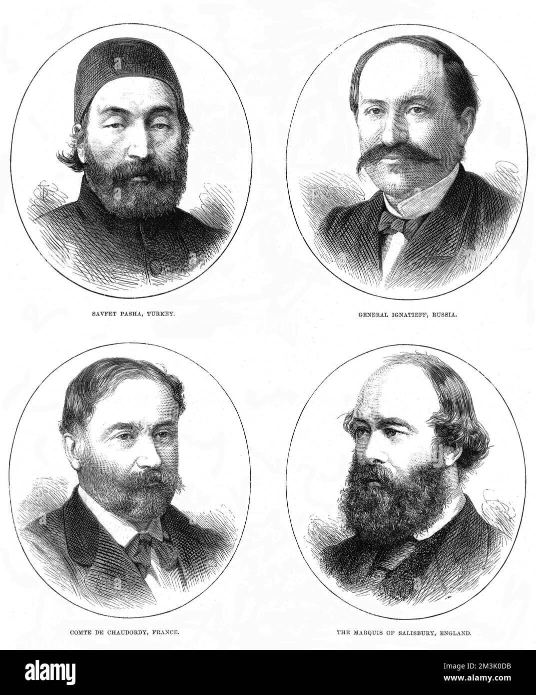 Die Vertreter der Konferenz von Konstantinopel, 187 Stockfoto