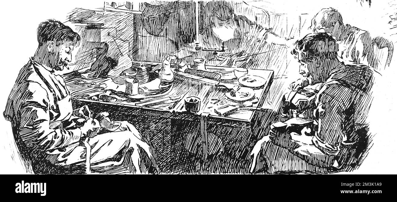 Eingewanderte Bootmaker bei der Arbeit, London 1904 Stockfoto