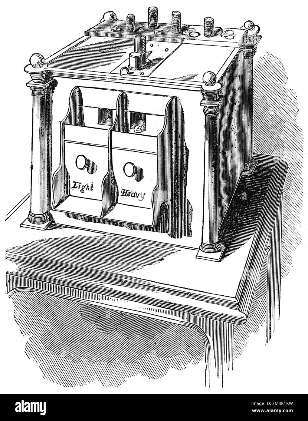 Das Wiegeamt der Bank of England 1845 Stockfoto