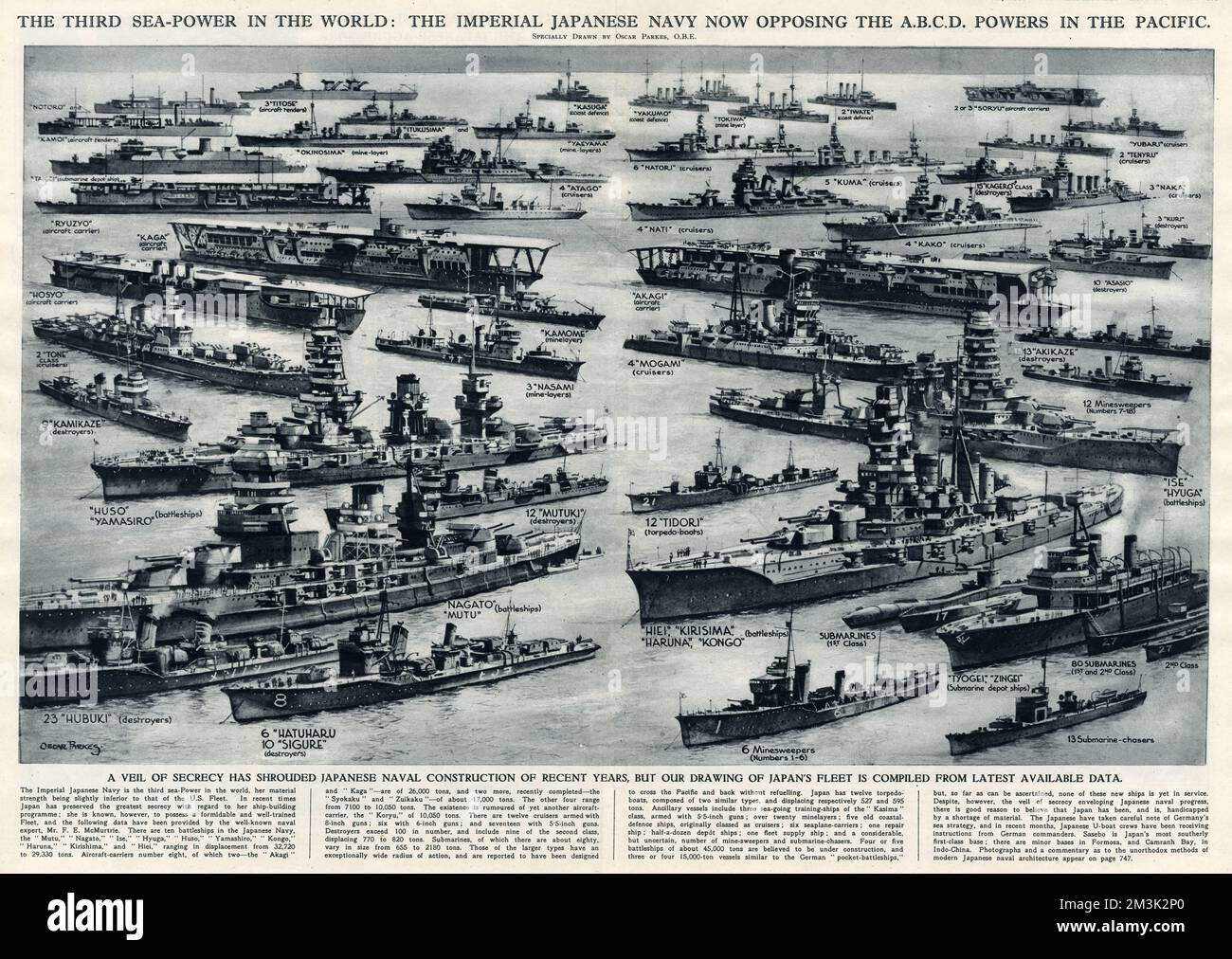 Die Kaiserliche Japanische Marine, Zweiter Weltkrieg, 1941 Stockfoto