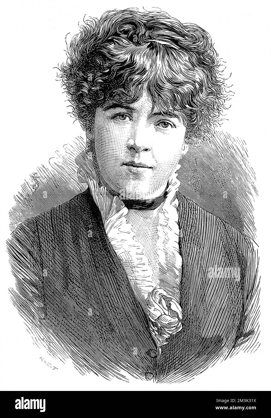 Jeanne Samary (1857 - 1890), französische Schauspielerin, 1879 beim Spielen mit der Comedie Francaise. 1879 Stockfoto