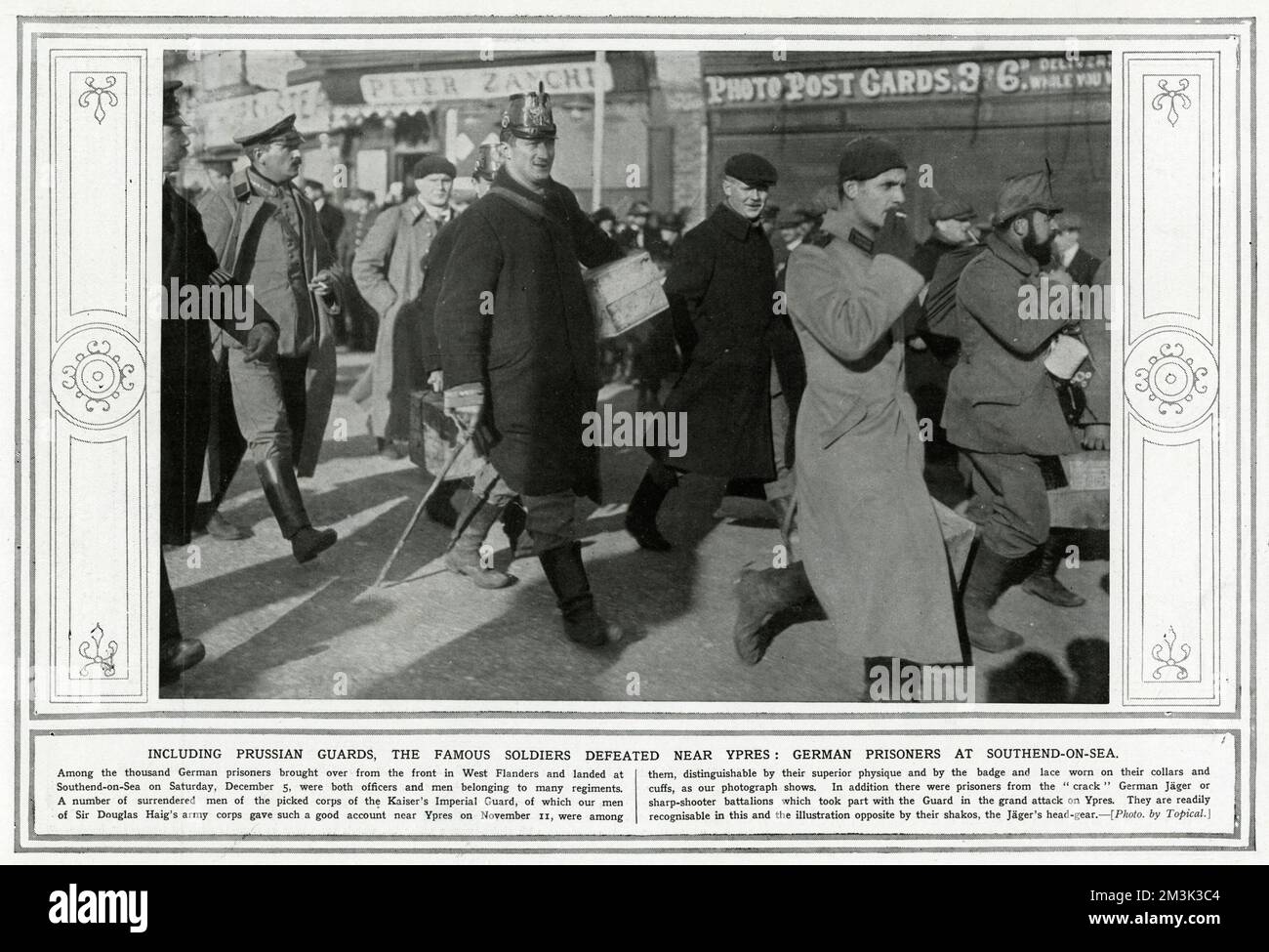 Deutsche und preußische Gefangene in Southend-on-Sea Stockfoto