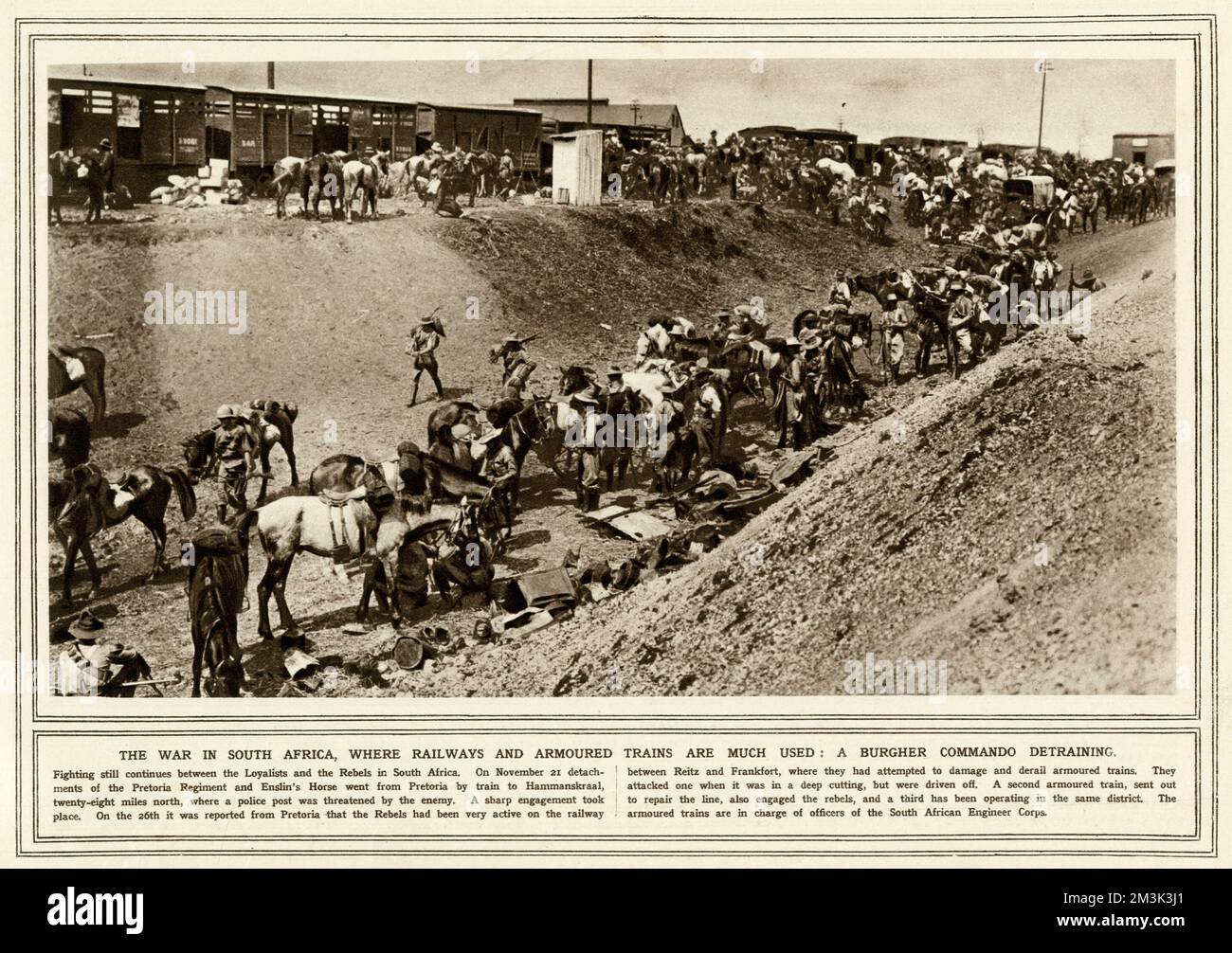 Südafrika Railway 1914 Stockfoto