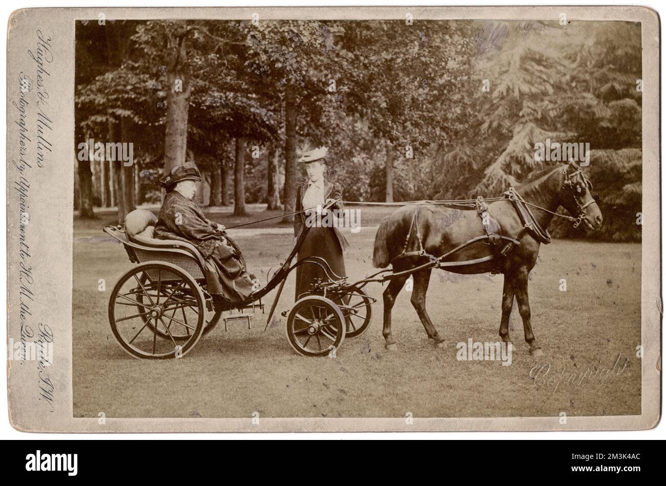 Königin Victoria und Prinzessin Victoria von Schleswig-Holstein Stockfoto