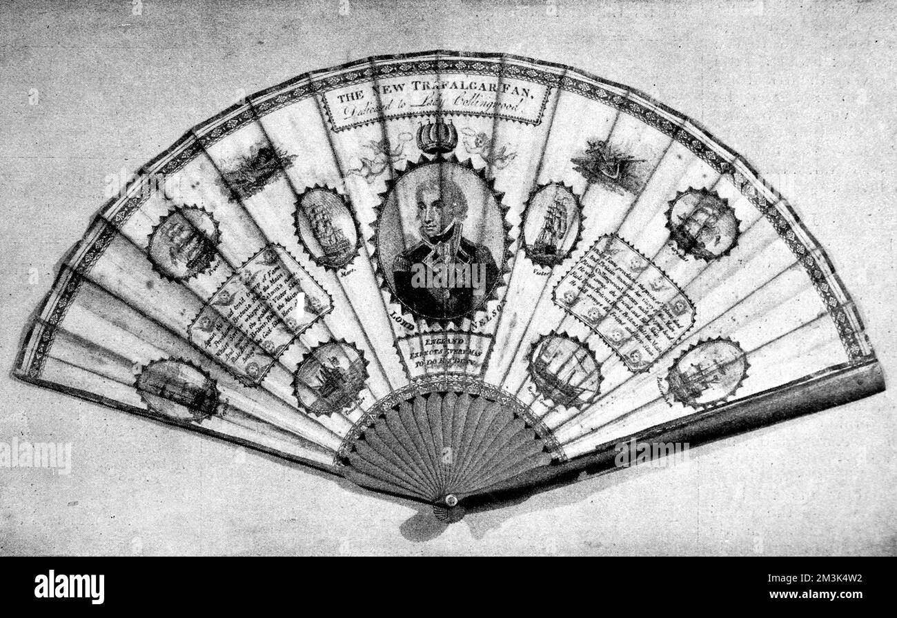 Neuer Trafalgar Fan - Souvenir von Nelsons Sieg Stockfoto