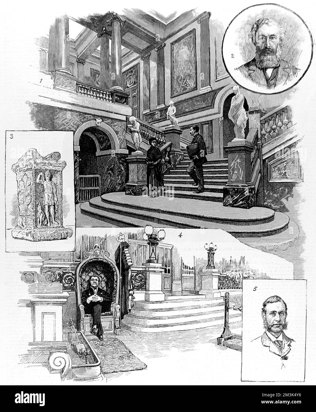 Eine Reihe von Szenen, die mit der Goldsmith's Company, einer der London City Guilds, in Verbindung stehen. Stockfoto