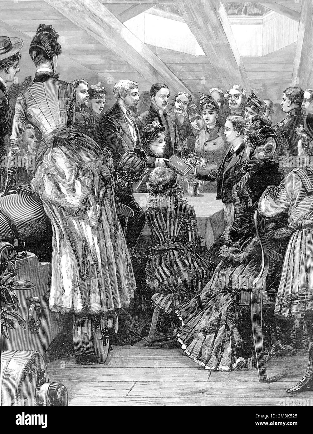 Gedenken an die Schlacht von Trafalgar an Bord der H.M.S. Vic Stockfoto