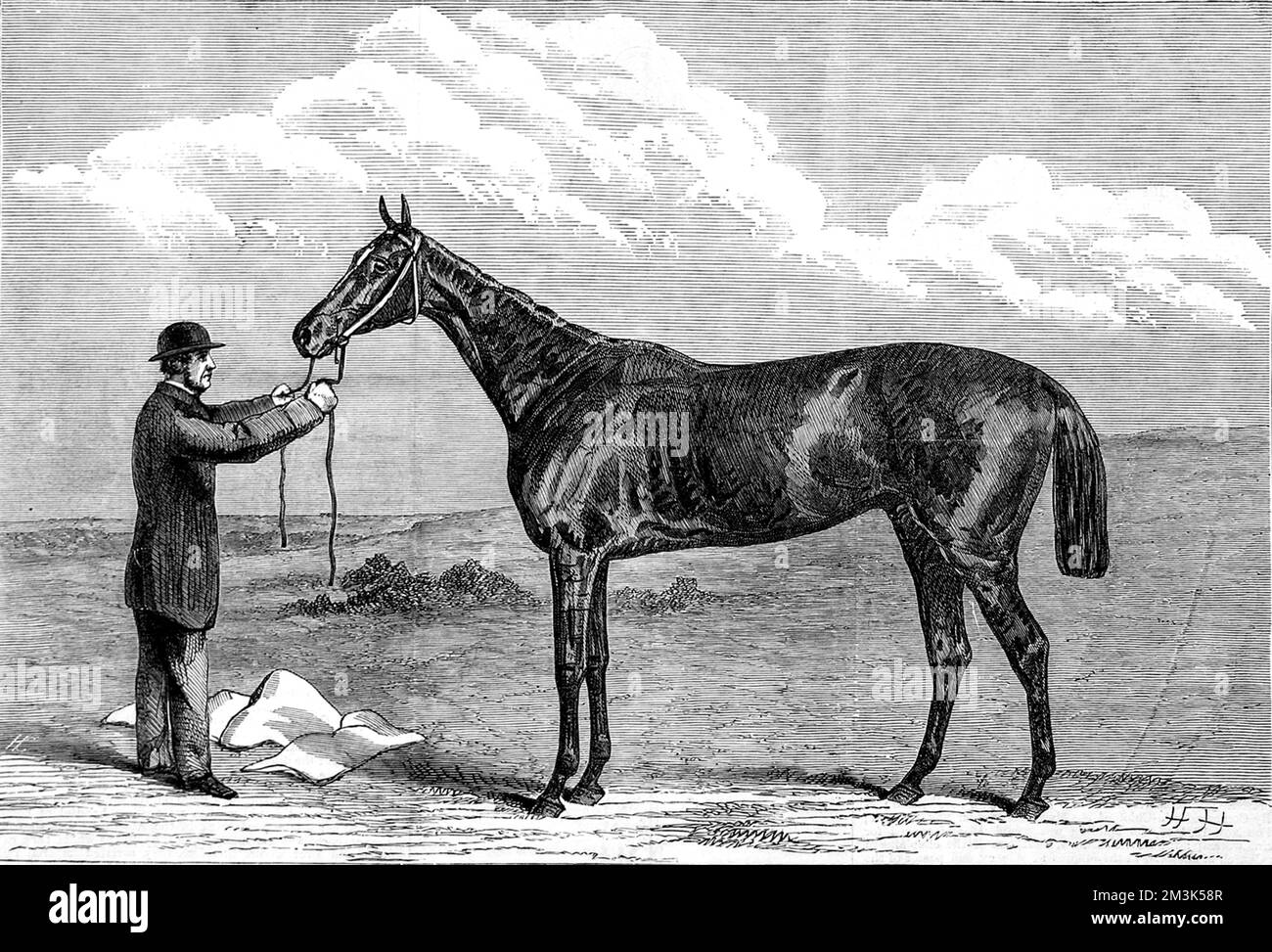 Einsiedler, Gewinner des Epsom Derbys 1867 Stockfoto