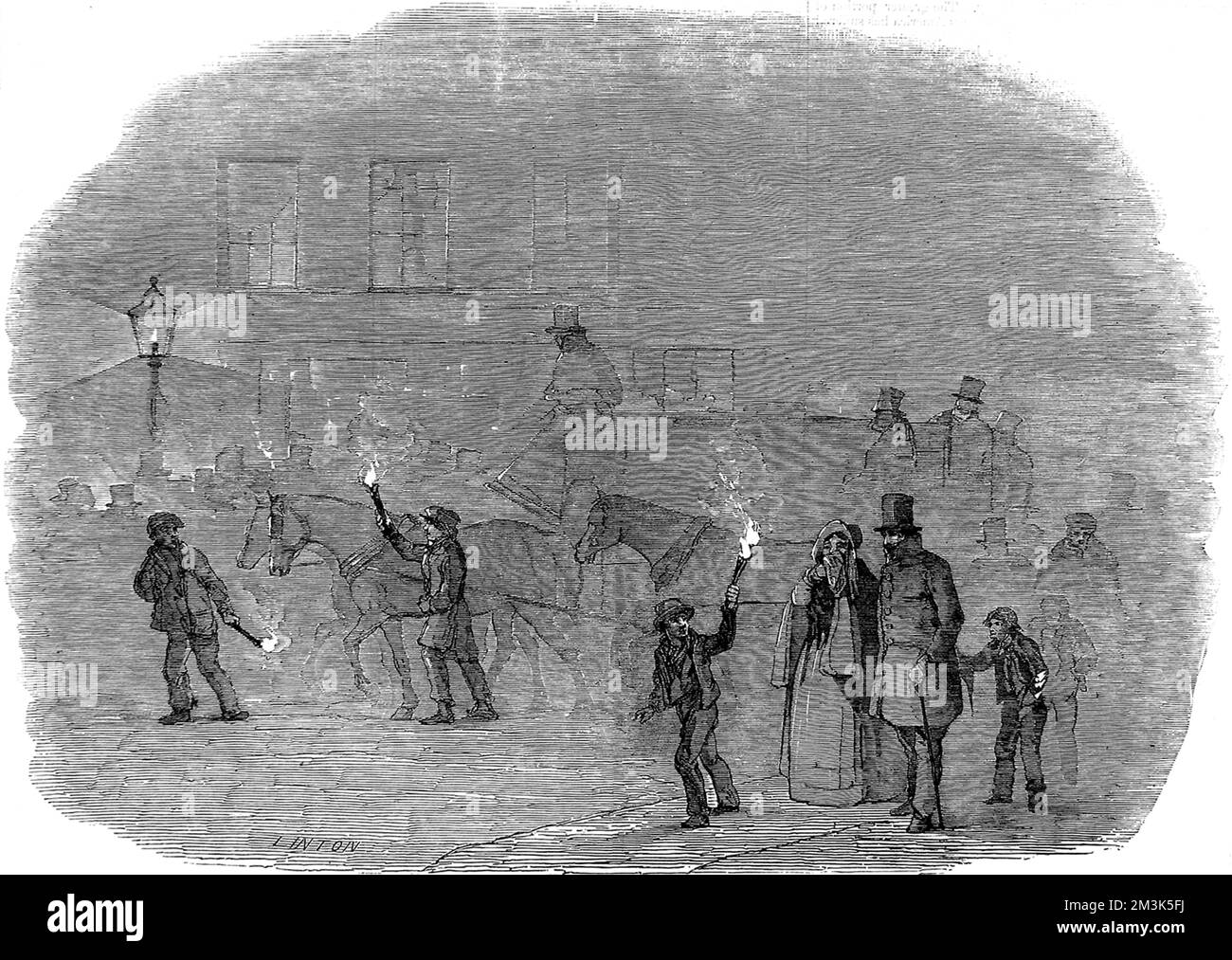 A London Fog 1847 Stockfoto