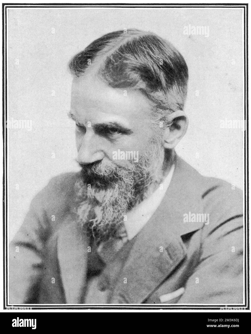 George Bernard Shaw (1856-1950), irischer Dramatiker, Kritiker und Nobelpreisträger. 1908 Stockfoto