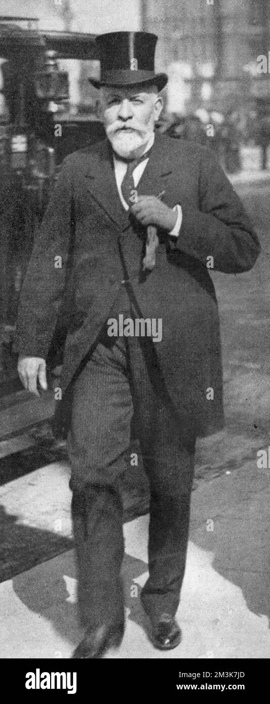 Alexander Carlisle, einer der Designer der olympischen Klasse, einschließlich der unglückseligen Titanic. Datum: 1912 Stockfoto