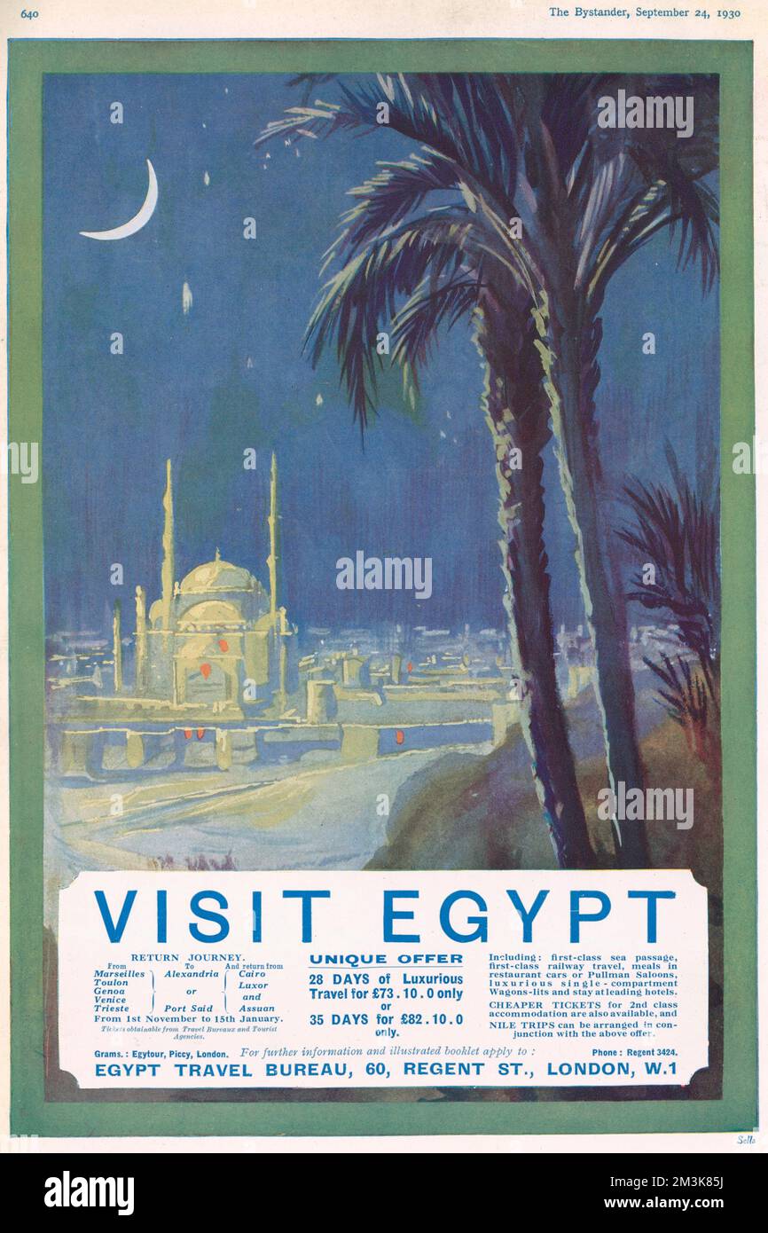 Tourismuswerbung „Visit Egypt“ Stockfoto