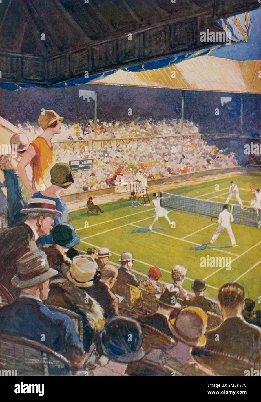 Die Tennismeisterschaften in Wimbledon Stockfoto